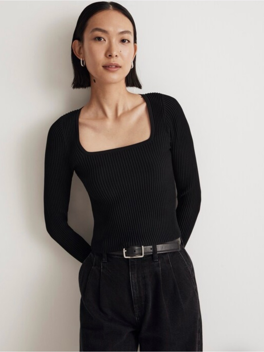 Madewell Ottoman Pullover Crop Sweater.  NWT